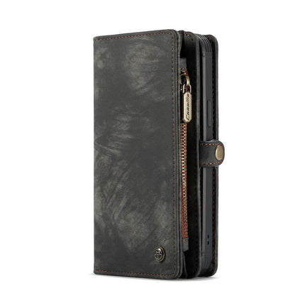 CASEME Apple iPhone 12 Pro Max Vintage Portemonnee Hoesje - Black - Casebump