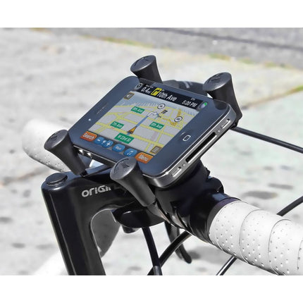 RAM® X-Grip® Large Phone Mount with RAM® EZ-On/Off™ Bicycle Mount (Black) - Casebump