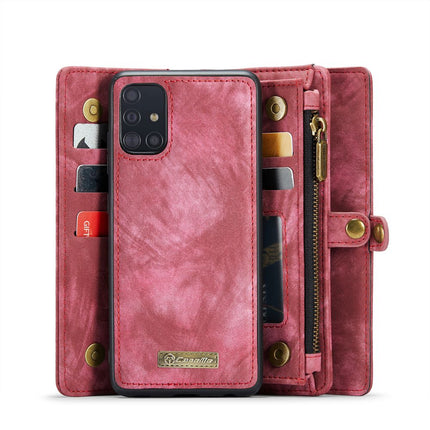 CASEME Samsung Galaxy A51 Vintage Portemonnee Hoesje - Red - Casebump