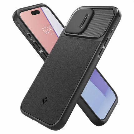 Spigen Optik Armor Mag Case Iphone 15 Pro (Black) ACS06738 - Casebump