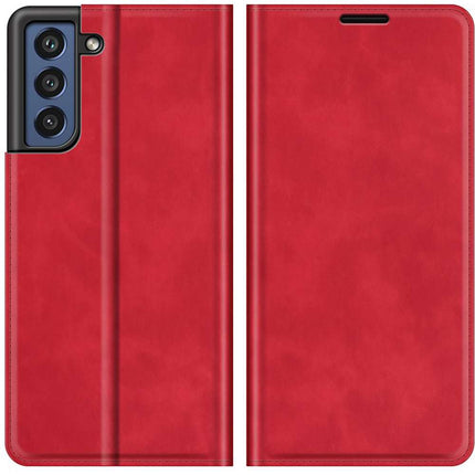 Samsung Galaxy S21 FE Wallet Case Magnetic - Red - Casebump