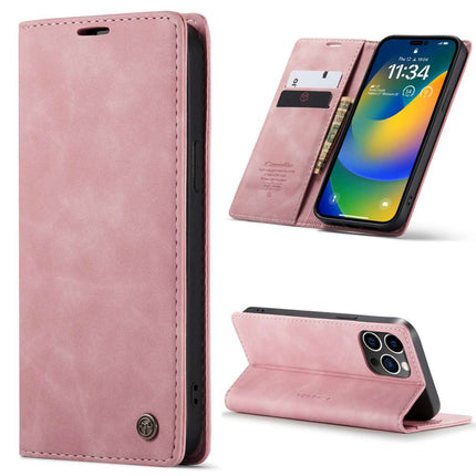 CASEME iPhone 14 Pro Max Retro Wallet Case - Pink - Casebump