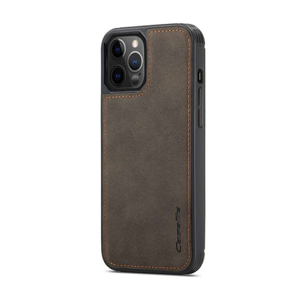 CASEME iPhone 13 Pro Max Luxe Multi Portemonnee Hoesje - Brown - Casebump