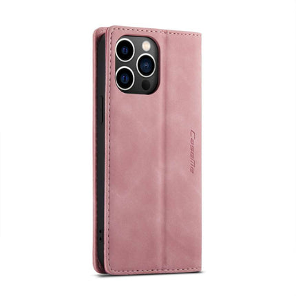 CASEME iPhone 14 Pro Max Retro Wallet Case - Pink - Casebump