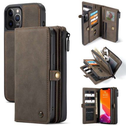 CASEME iPhone 13 Pro Max Luxe Multi Portemonnee Hoesje - Brown - Casebump