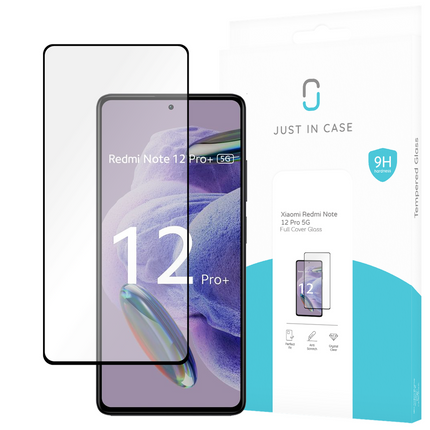 Xiaomi Redmi Note 12 Pro 5G Full Cover Tempered Glass -  Screenprotector - Black - Casebump