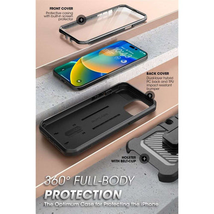 Supcase iPhone 14 Pro Max Unicorn Beetle Pro Case (black) - Casebump