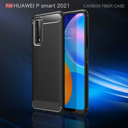 Rugged TPU Huawei P Smart 2021 Case (Black) - Casebump