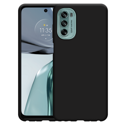 Motorola Moto G62 5G Soft TPU Case with Strap - (Black) - Casebump