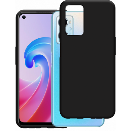 Oppo A96 Soft TPU Case with Strap - (Black) - Casebump