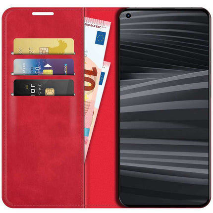 Realme GT2 Wallet Case Magnetic - Red - Casebump