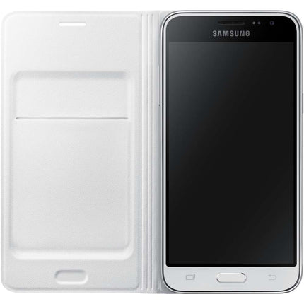 Samsung Flip Wallet Galaxy J3 (2016) (White) - EF-WJ320PW - Casebump