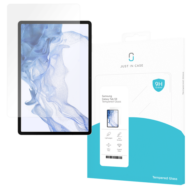 Samsung Galaxy Tab S9 Tempered Glass - Screenprotector - Clear - Casebump