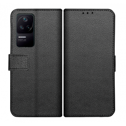 Poco F4 Wallet Case (Black) - Casebump