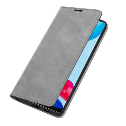 Xiaomi Redmi Note 11/Note 11S Wallet Case Magnetic - Grey - Casebump